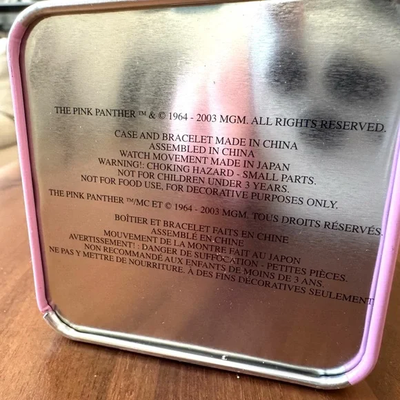 MGM Pink Panther Watch with Tin - Picture 9 of 9